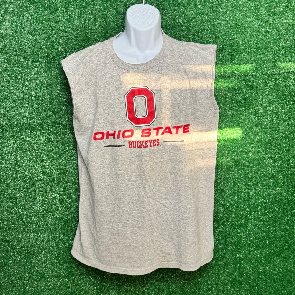 Ohio State Buckeyes Gray Sleeveless Men's Shirt